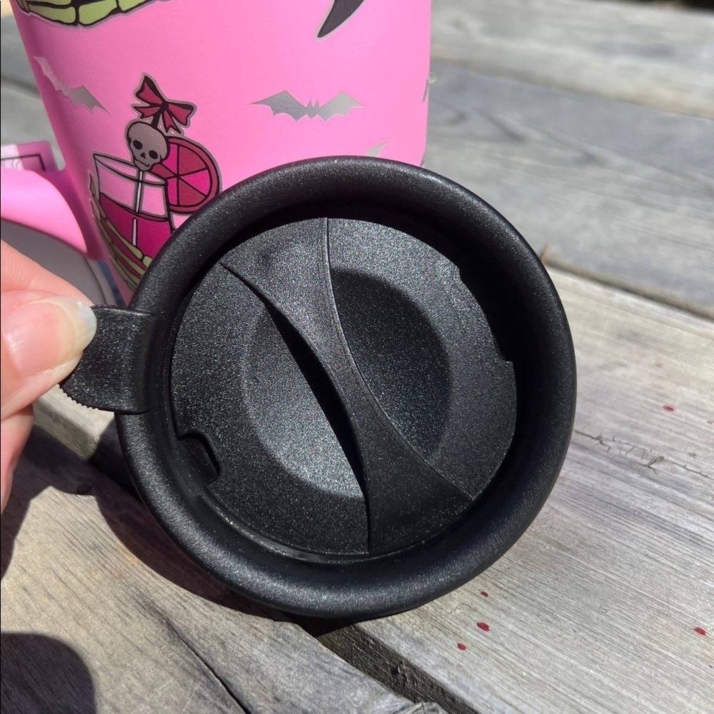 Pink Halloween Skeleton Hand Mug @ 10 oz - Picture 5 of 10